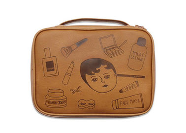 中国 多数のポケットと多彩な流行の印刷された旅行化粧品袋 サプライヤー