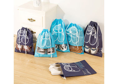 中国 容易な旅行のために印刷されるポリエステル ドローストリングの靴は昇進の習慣を袋に入れます サプライヤー