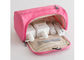 女性のためのポリエステル旅行洗面用品袋OEM/ODMサービス ピンク色 サプライヤー